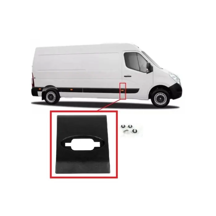 Expressz szállítás Renault Master III új utángyártott oldaldíszléc jobb első ajtó mögött 2010-től